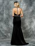 TRUMPET BEADING FAILLE DRESS
