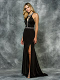 TRUMPET BEADING FAILLE DRESS