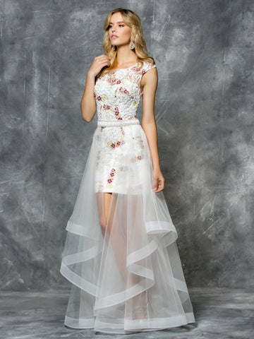 48''MESH&LACE DRESS