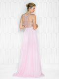 A-LINE , BEADING CHIFFON DRESS