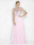 A-LINE , BEADING CHIFFON DRESS