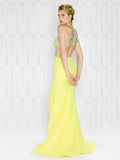 TRUMPET & MERMAID BEADING CREPE DRESS