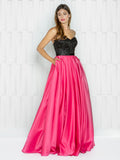 48" SATIN DRESS WITH SCARF
