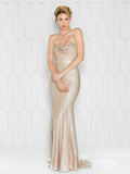 48''SEQUIN FABRIC DRESS