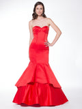 48''SATIN DRESS WITH SCARF