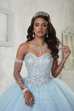 Beautiful quinceanera, sweet 16, engagement ball gown dress designed by House of Wu
