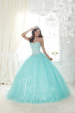 Beautiful quinceañera, sweet 16, engagement ball gown dress by designer House of Wu
