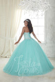 Beautiful quinceañera, sweet 16, engagement ball gown dress by designer House of Wu