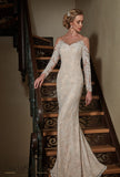 Ivory lace tulle rhinestones wedding dress ball gown A-Line mermaid trumpet