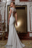 Ivory lace wedding dress ball gown trumpet mermaid