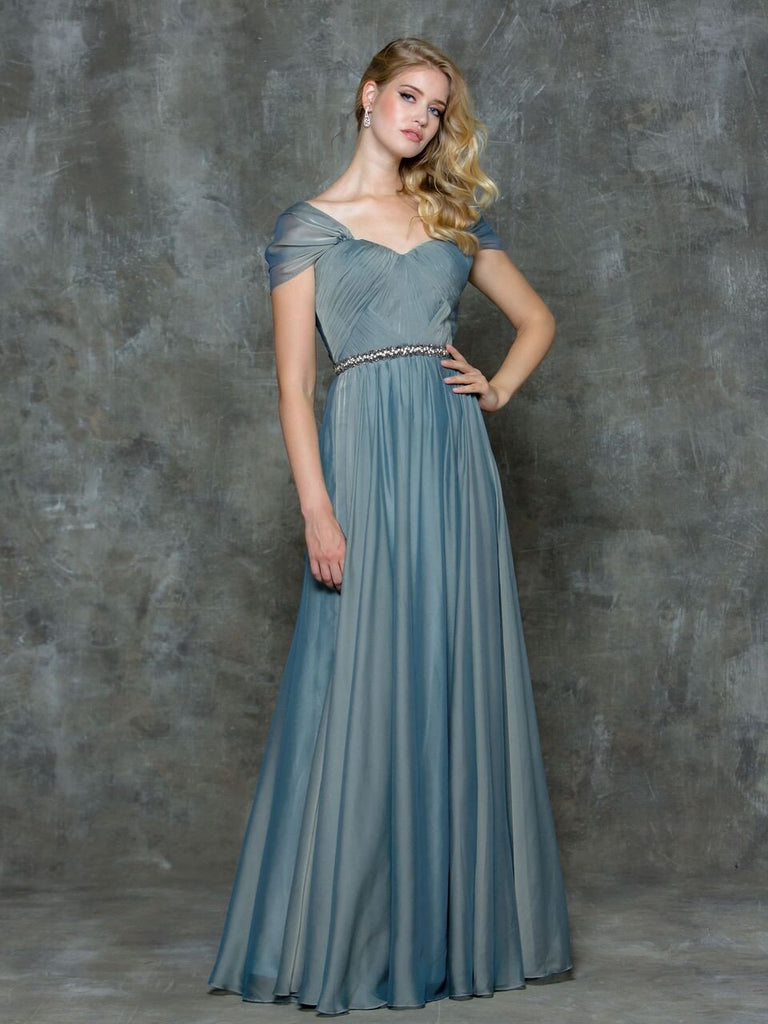 Mother Of The Bride Lace satin chiffon Long Dress.