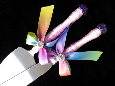 Wedding accessories cake server knife set