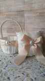 Wedding accessories flower girl basket & ring bearer pillow
