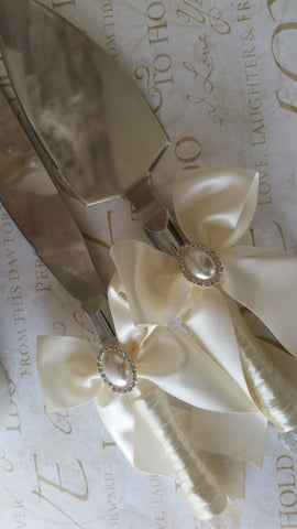 Wedding accessories cake server knife set