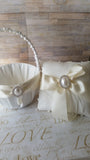 Wedding accessories flower girl basket & ring bearer pillow