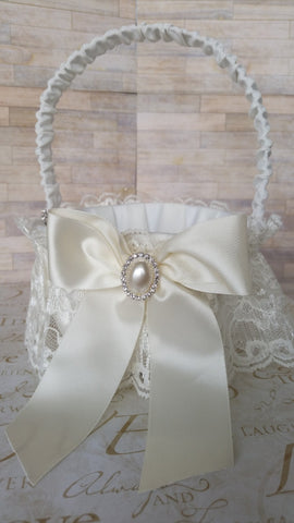 Wedding accessories flower girl basket