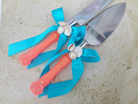 Wedding accessories cake server knife set