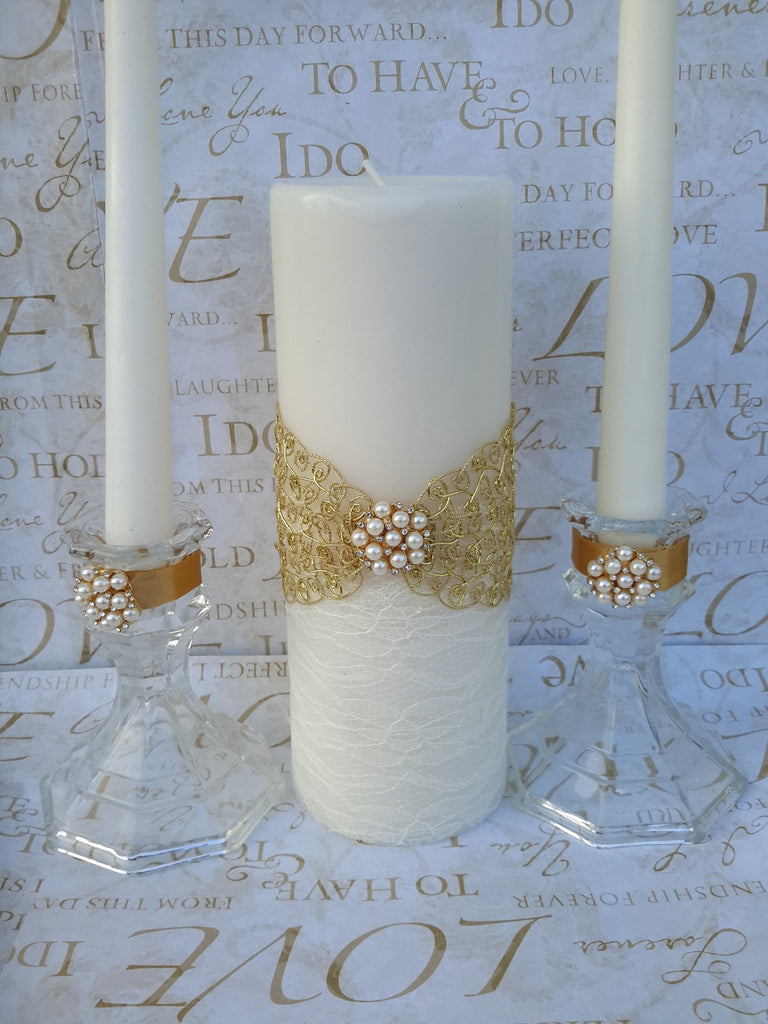 Wedding accessories unity candle set