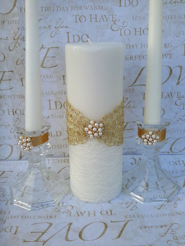Wedding accessories unity candle set