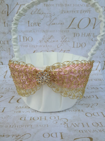 Wedding accessories flower girl basket
