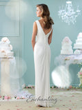 Designer lace chiffon satin tulle A-line ball gown wedding dress
