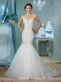 Designer lace chiffon satin tulle A-line ball gown wedding dress