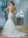 Designer lace chiffon satin tulle A-line ball gown wedding dress