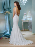 Designer lace chiffon satin tulle A-line ball gown wedding dress
