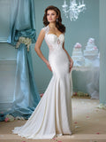 Designer lace chiffon satin tulle A-line ball gown wedding dress