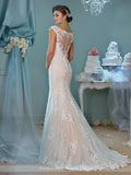 Designer lace chiffon satin tulle A-line ball gown wedding dress