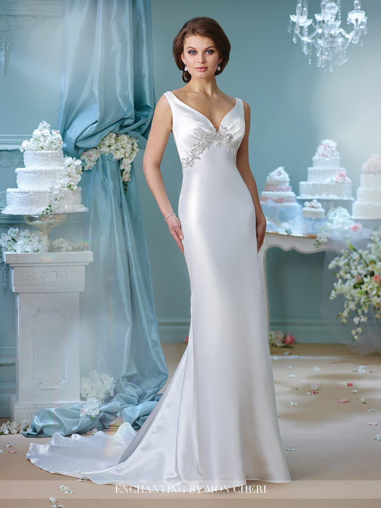 Designer lace chiffon satin tulle A-line ball gown wedding dress