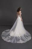 Designer Chic Nostalgia lace chiffon satin tulle A-line ball gown wedding dress