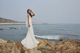 Chic Nostalgia lace chiffon satin tulle wedding dress