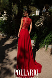 Prom & Evening Lace Satin Dress