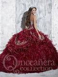 Beautiful quinceanera, sweet 16, engagement ball gown dress designed by House of Wu