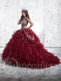 Beautiful quinceanera, sweet 16, engagement ball gown dress designed by House of Wu