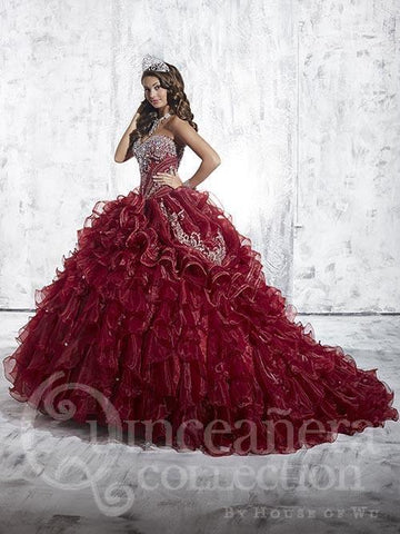 Beautiful quinceanera, sweet 16, engagement ball gown dress designed by House of Wu