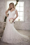 Lace Plus size wedding Dress lace mermaid trumpet ball gown