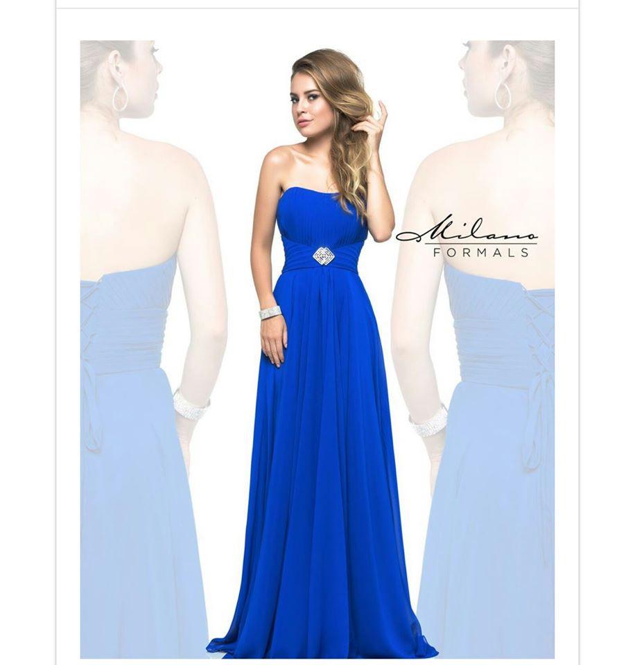 Chiffon lace long bridesmaid dress.