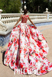 Prom & Evening Lace Satin Dress