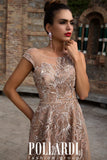 Prom & Evening Lace Satin Dress