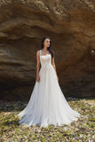 Chic Nostalgia lace chiffon satin tulle A-line wedding dress