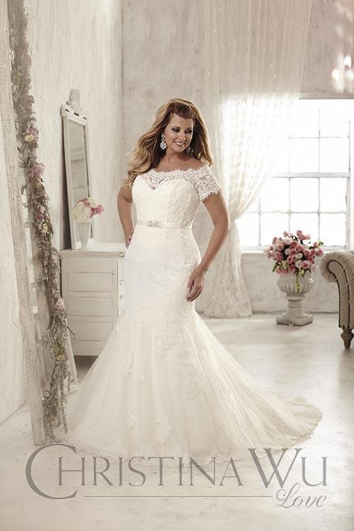 Lace Plus size wedding Dress lace mermaid trumpet gown