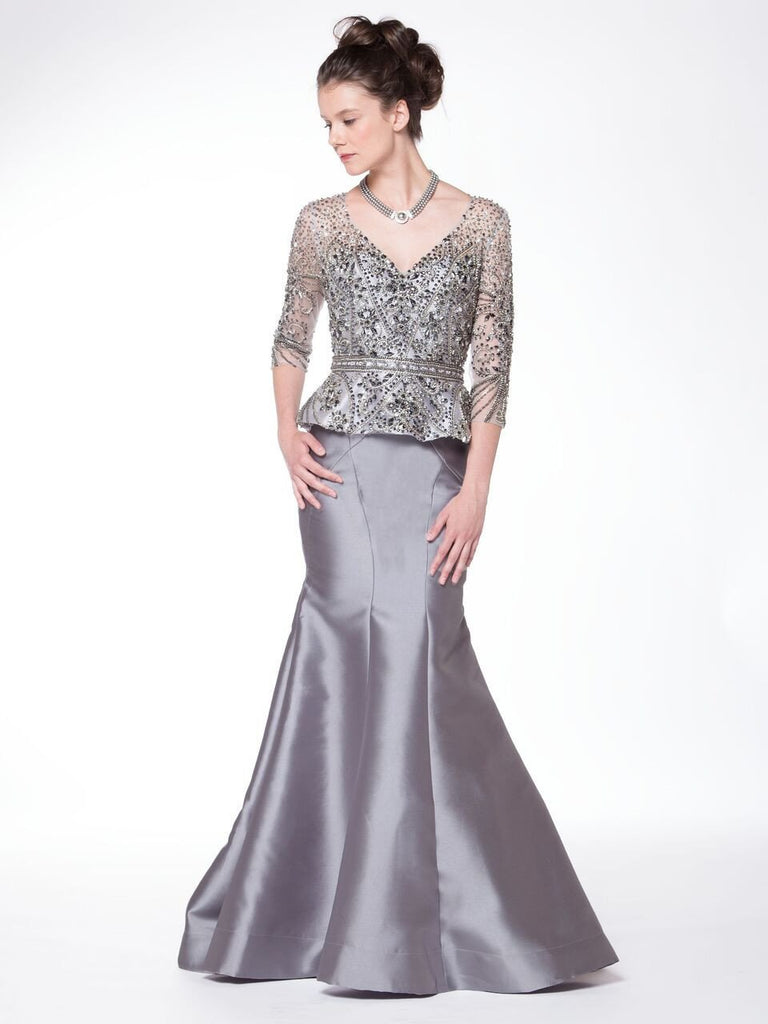 Mother Of The Bride Lace satin chiffon Long Dress.