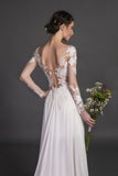 Designer Chic Nostalgia lace chiffon satin tulle A-line ball gown wedding dress