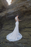 Chic Nostalgia lace chiffon satin tulle fit & flare wedding dress