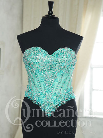 2017 Beautiful quinceanera, sweet 16, engagement Top ball gown dress by designer House of Wu