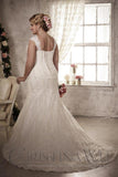 Lace Plus size wedding Dress lace mermaid trumpet gown