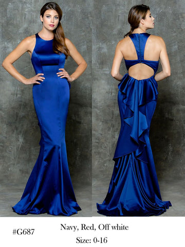 Designer prom dress lace, chiffon, satin, beading long.