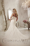 Lace Plus size wedding dress lace mermaid trumpet gown
